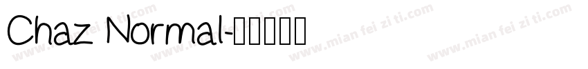 Chaz Normal字体转换